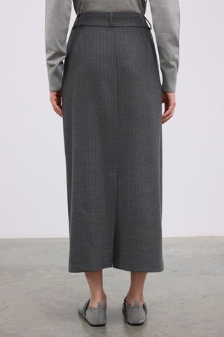 Saia comprida - Cinzento-escuro