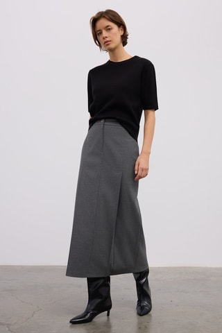 Saia comprida - Cinzento