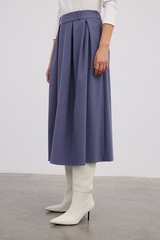 Saia comprida - Índigo
