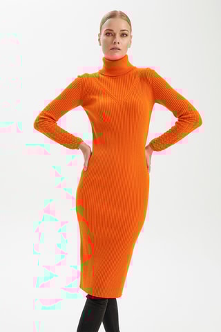 Vestido-camisola - Laranja