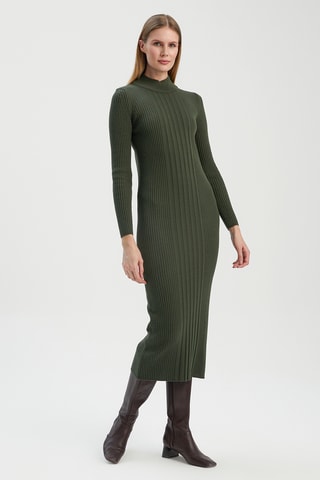 Vestido-camisola - Caqui