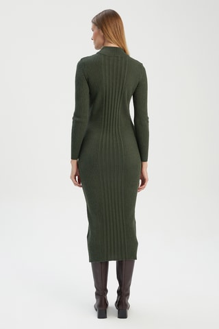 Vestido-camisola - Caqui