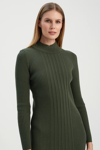 Vestido-camisola - Caqui