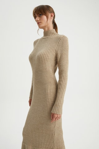 Vestido-camisola - Bege