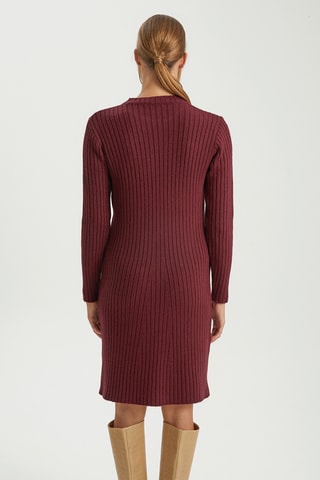 Vestido-camisola - Bordô