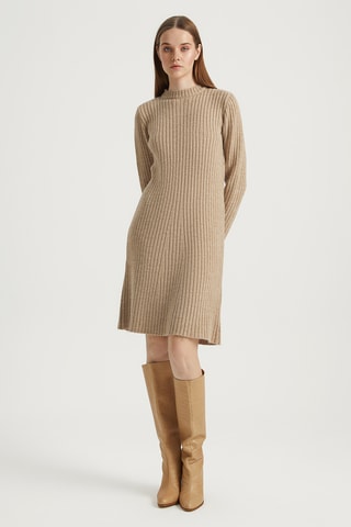 Vestido-camisola - Bege