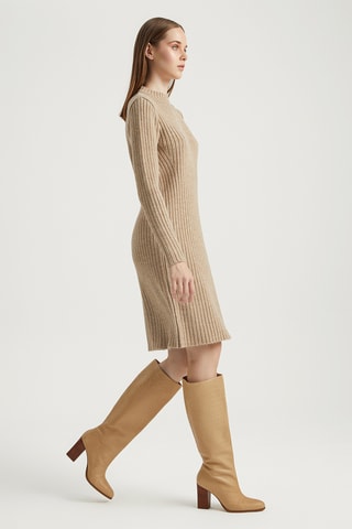 Vestido-camisola - Bege