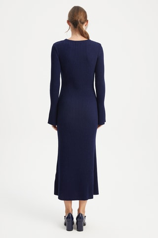 Vestido-camisola - Azul-marinho