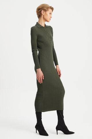 Vestido-polo - Caqui