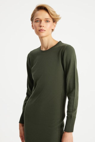 Vestido-camisola - Caqui