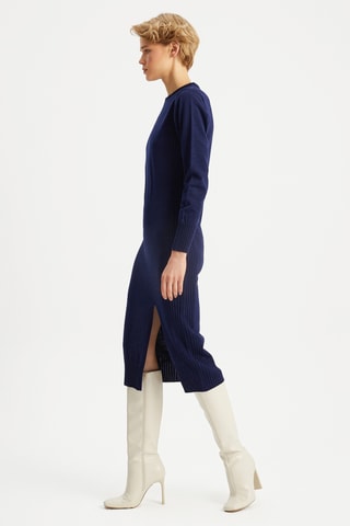 Vestido-camisola - Azul-marinho