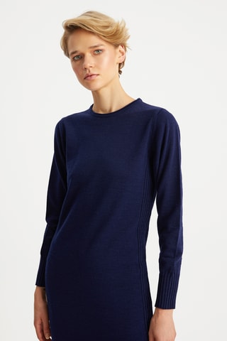 Vestido-camisola - Azul-marinho