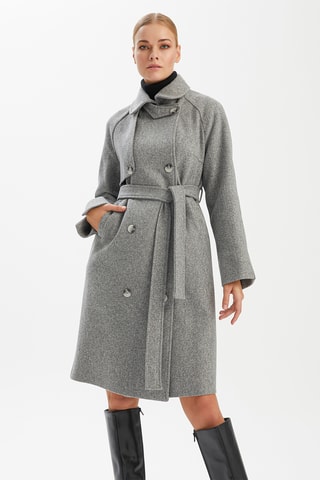 Sobretudo - Cinzento mesclado