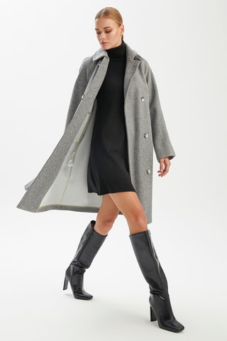 Sobretudo - Cinzento mesclado