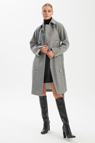 Sobretudo - Cinzento mesclado