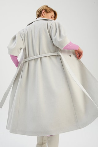 Sobretudo de lã Branco