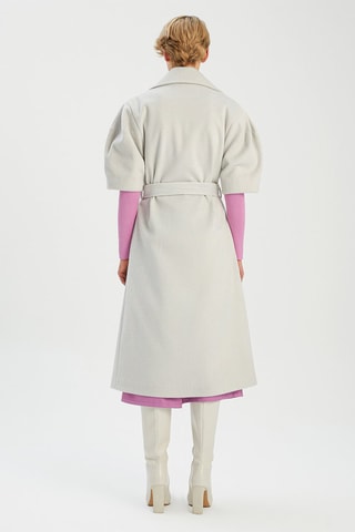 Sobretudo de lã Branco