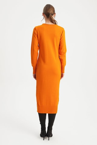 Vestido midi Laranja