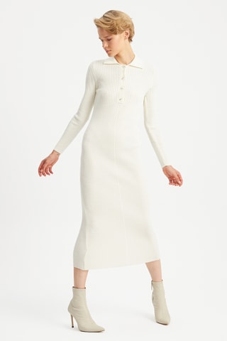 Vestido-camisola Cru