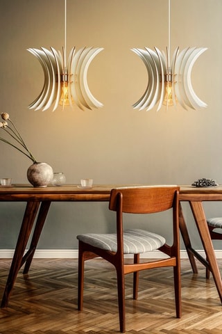 2 lámparas de techo - Blanco - 40 W