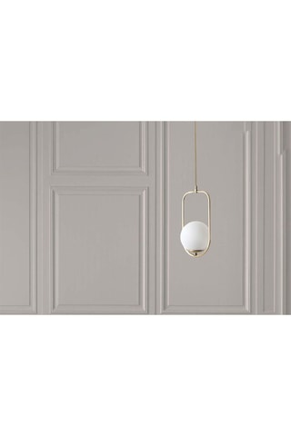 Lámpara de techo Ahy Tekeli - Dorado y blanco