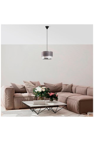 Lámpara de techo Cake - 
Gris y plateado