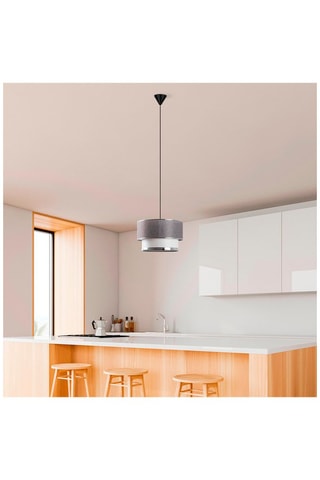 Lámpara de techo Cake - 
Gris y plateado