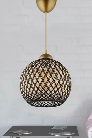 Lámpara de techo - Negro y dorado