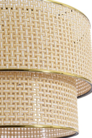 Lámpara de techo - Beige y dorado