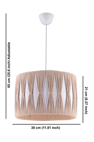 Lámpara de techo - Beige y blanco - 45-60 W