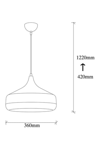 Lámpara de techo Yildo - Negro y dorado - 40 W
