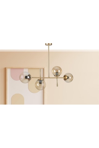 Suspension Favori - Doré - 4 x 60 W