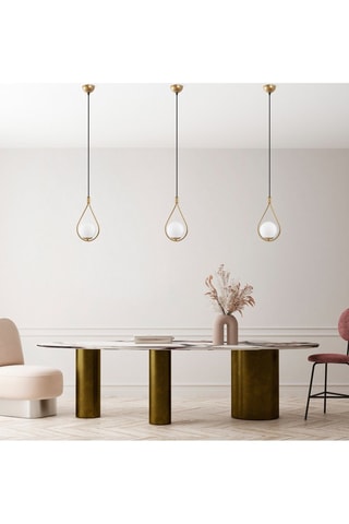 Lámpara de techo Mudoni - Dorado y negro - 40 W