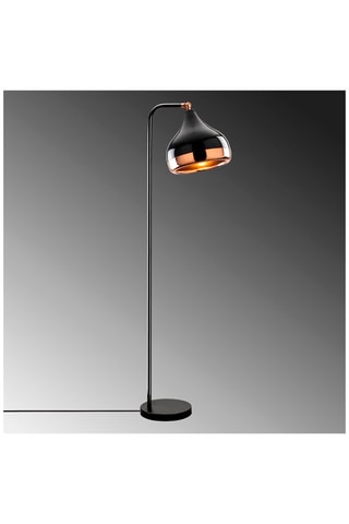 Lampadaire - Noir et cuivré