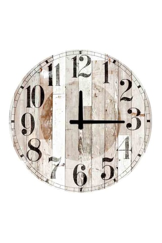 Reloj - Imitación madera - 50 cm