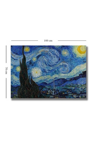 Tableau "La Nuit étoilée" Vincent Van Gogh - 70 x 100 cm