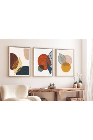 3 cuadros con marco de MDF Mathieu - 35 x 50 cm