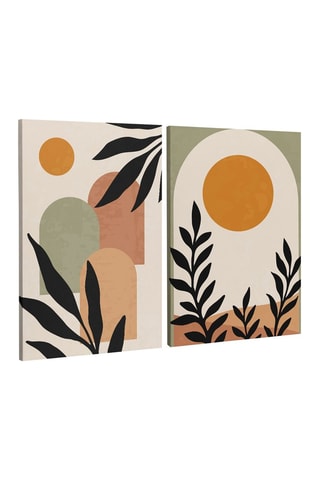 2 cuadros sobre lienzo Marguerite - 70 x 50 cm