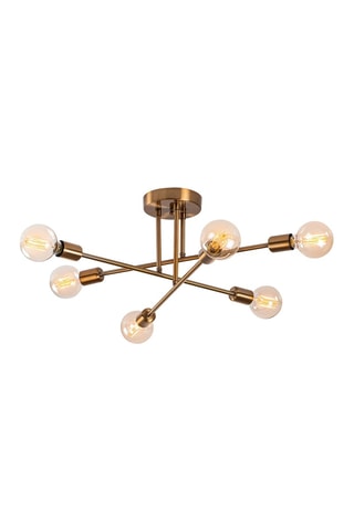 Lámpara de techo Flower - Dorado - 6 x 40 W