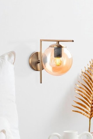 Aplique mural - Cobrizo y blanco