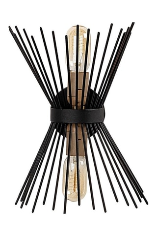 Aplique mural Kirpi  - Negro - 2 x 40 W