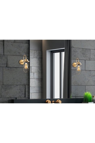 Aplique mural Mahoni - Dorado -  40 W