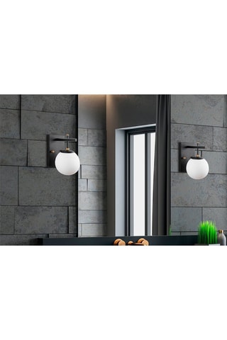 Aplique mural Zahar - Negro