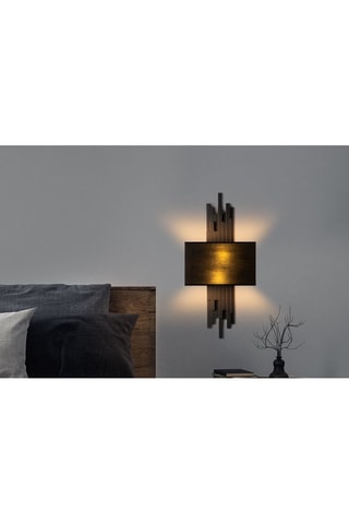 Aplique mural Axis - Negro - 2 x 40 W