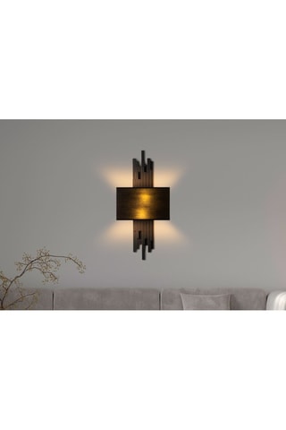 Aplique mural Axis - Negro - 2 x 40 W