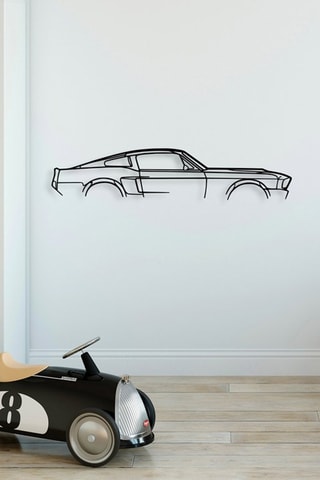 Adorno mural Ford Mustang Shelby, 1967 - Negro