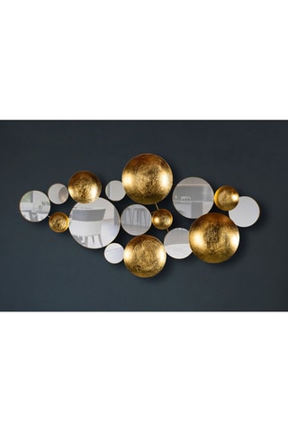 Décoration murale Infinity 1
 - Doré et blanc