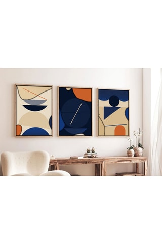 3 cuadros decorativos con marco de MDF Adrien - 50 x 70 cm