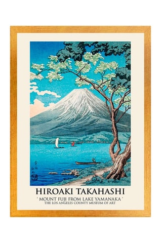 Cuadro «Monte Fuji desde el lago Yamanaka" - Hiroaki Takahashi