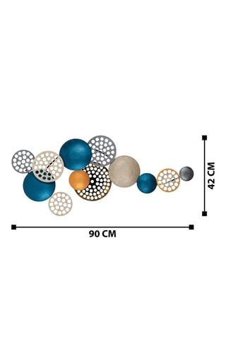 Décoration murale 8PBCT-007
 - Bleu et doré